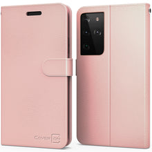 Load image into Gallery viewer, Samsung Galaxy S21 Ultra Wallet Case - RFID Blocking Leather Folio Phone Pouch - CarryALL Series