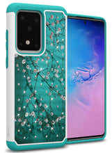 Load image into Gallery viewer, Samsung Galaxy S20 Ultra Case - Rhinestone Bling Hybrid Phone Cover - Aurora Series