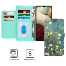 Load image into Gallery viewer, Samsung Galaxy A12 Wallet Case - RFID Blocking Leather Folio Phone Pouch - CarryALL Series