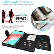 Load image into Gallery viewer, Samsung Galaxy A32 5G Wallet Case - RFID Blocking Leather Folio Phone Pouch - CarryALL Series