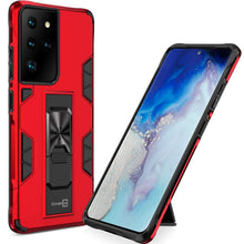 Load image into Gallery viewer, Samsung Galaxy S21 Ultra Case with Magnetic Kickstand Ring