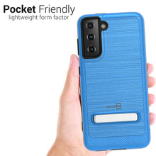 Load image into Gallery viewer, Samsung Galaxy S21 Case - Metal Kickstand Hybrid Phone Cover - SleekStand Series