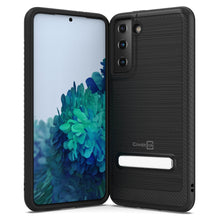 Load image into Gallery viewer, Samsung Galaxy S21 Case - Metal Kickstand Hybrid Phone Cover - SleekStand Series