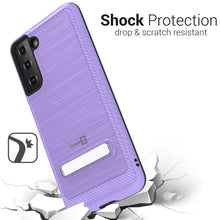 Load image into Gallery viewer, Samsung Galaxy S21 Case - Metal Kickstand Hybrid Phone Cover - SleekStand Series