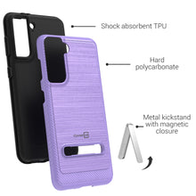 Load image into Gallery viewer, Samsung Galaxy S21 Plus Case - Metal Kickstand Hybrid Phone Cover - SleekStand Series