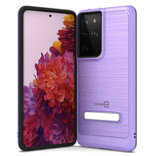 Load image into Gallery viewer, Samsung Galaxy S21 Ultra Case - Metal Kickstand Hybrid Phone Cover - SleekStand Series