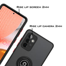 Load image into Gallery viewer, Samsung Galaxy A52 Case - Clear Tinted Metal Ring Phone Cover - Dynamic Series