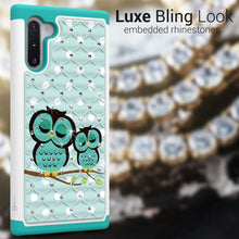 Load image into Gallery viewer, Samsung Galaxy Note 10 Case - Rhinestone Bling Hybrid Phone Cover - Aurora Series