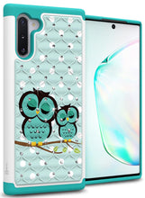 Load image into Gallery viewer, Samsung Galaxy Note 10 Case - Rhinestone Bling Hybrid Phone Cover - Aurora Series