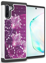 Load image into Gallery viewer, Samsung Galaxy Note 10 Case - Rhinestone Bling Hybrid Phone Cover - Aurora Series