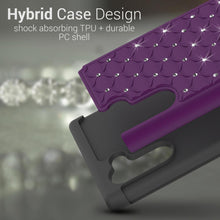 Load image into Gallery viewer, Samsung Galaxy Note 10 Case - Rhinestone Bling Hybrid Phone Cover - Aurora Series
