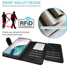 Load image into Gallery viewer, OnePlus 9 Wallet Case - RFID Blocking Leather Folio Phone Pouch - CarryALL Series