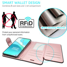 Load image into Gallery viewer, OnePlus 9 Pro Wallet Case - RFID Blocking Leather Folio Phone Pouch - CarryALL Series