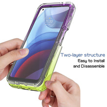 Load image into Gallery viewer, Motorola Moto G Power 2021 Clear Case Full Body Colorful Phone Cover - Gradient Series