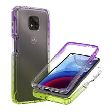Load image into Gallery viewer, Motorola Moto G Power 2021 Clear Case Full Body Colorful Phone Cover - Gradient Series