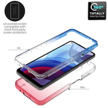 Load image into Gallery viewer, Motorola Moto G Power 2021 Clear Case Full Body Colorful Phone Cover - Gradient Series