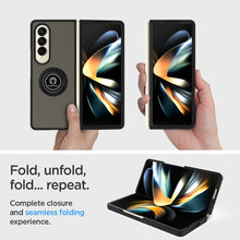 Load image into Gallery viewer, Samsung Galaxy Z Fold4 Ring Case Clear Tinted Back Phone Cover