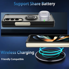 Load image into Gallery viewer, Samsung Galaxy Z Fold4 Ring Case Clear Tinted Back Phone Cover