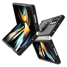 Load image into Gallery viewer, Samsung Galaxy Z Fold4 Ring Case Clear Tinted Back Phone Cover