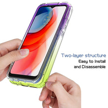 Load image into Gallery viewer, Motorola Moto G Play 2021 Clear Case Full Body Colorful Phone Cover - Gradient Series