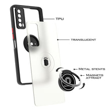 Load image into Gallery viewer, TCL Stylus 5G Ring Case Clear Tinted Back Phone Cover