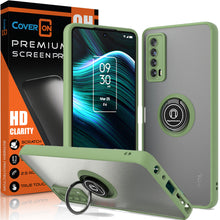 Load image into Gallery viewer, TCL Stylus 5G Ring Case Clear Tinted Back Phone Cover