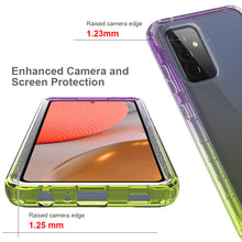 Load image into Gallery viewer, Samsung Galaxy A72 Clear Case Full Body Colorful Phone Cover - Gradient Series