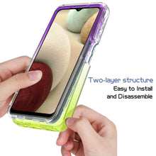 Load image into Gallery viewer, Samsung Galaxy A12 Clear Case Full Body Colorful Phone Cover - Gradient Series