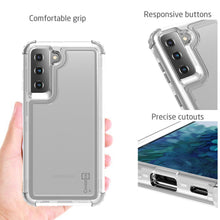 Load image into Gallery viewer, Samsung Galaxy S21 Clear Case - Full Body Tough Military Grade Shockproof Phone Cover