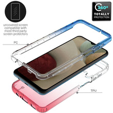 Load image into Gallery viewer, Samsung Galaxy A12 Clear Case Full Body Colorful Phone Cover - Gradient Series