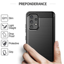 Load image into Gallery viewer, Samsung Galaxy A32 4G Slim Soft Flexible Carbon Fiber Brush Metal Style TPU Case
