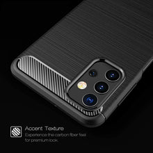Load image into Gallery viewer, Samsung Galaxy A32 4G Slim Soft Flexible Carbon Fiber Brush Metal Style TPU Case