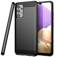Load image into Gallery viewer, Samsung Galaxy A32 4G Slim Soft Flexible Carbon Fiber Brush Metal Style TPU Case