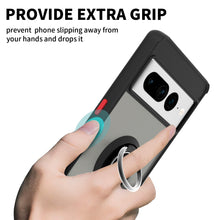 Load image into Gallery viewer, Google Pixel 7 Pro Ring Case Clear Tinted Back Phone Cover
