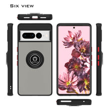 Load image into Gallery viewer, Google Pixel 7 Pro Ring Case Clear Tinted Back Phone Cover