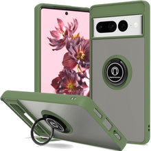 Load image into Gallery viewer, Google Pixel 7 Pro Ring Case Clear Tinted Back Phone Cover