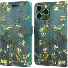 Load image into Gallery viewer, Apple iPhone 14 Pro Wallet Case RFID Blocking Leather Folio Phone Pouch