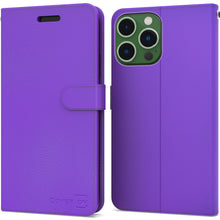 Load image into Gallery viewer, Apple iPhone 14 Pro Wallet Case RFID Blocking Leather Folio Phone Pouch
