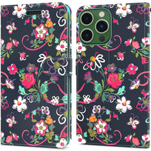 Load image into Gallery viewer, Apple iPhone 14 Pro Max Wallet Case RFID Blocking Leather Folio Phone Pouch