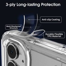 Load image into Gallery viewer, Nothing Phone 1 Clear Hybrid Slim Hard Back TPU Case Chrome Buttons