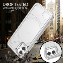 Load image into Gallery viewer, Nothing Phone 1 Clear Hybrid Slim Hard Back TPU Case Chrome Buttons