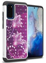 Load image into Gallery viewer, Samsung Galaxy S20 Case - Rhinestone Bling Hybrid Phone Cover - Aurora Series