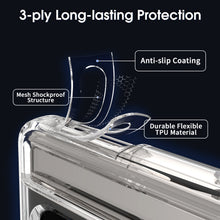 Load image into Gallery viewer, Google Pixel 7 Clear Hybrid Slim Hard Back TPU Case Chrome Buttons