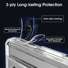Load image into Gallery viewer, Google Pixel 7 Pro Clear Hybrid Slim Hard Back TPU Case Chrome Buttons