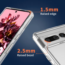 Load image into Gallery viewer, Google Pixel 7 Pro Clear Hybrid Slim Hard Back TPU Case Chrome Buttons