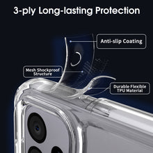 Load image into Gallery viewer, Samsung Galaxy A23 Clear Hybrid Slim Hard Back TPU Case Chrome Buttons