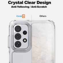 Load image into Gallery viewer, Samsung Galaxy A23 Clear Hybrid Slim Hard Back TPU Case Chrome Buttons
