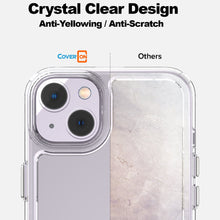 Load image into Gallery viewer, Apple iPhone 14 Plus Clear Hybrid Slim Hard Back TPU Case Chrome Buttons