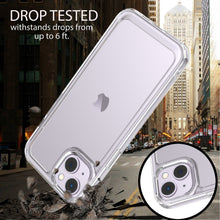 Load image into Gallery viewer, Apple iPhone 14 Plus Clear Hybrid Slim Hard Back TPU Case Chrome Buttons