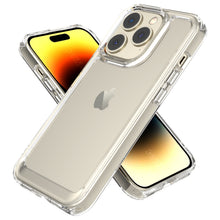 Load image into Gallery viewer, Apple iPhone 14 Pro Max Clear Hybrid Slim Hard Back TPU Case Chrome Buttons